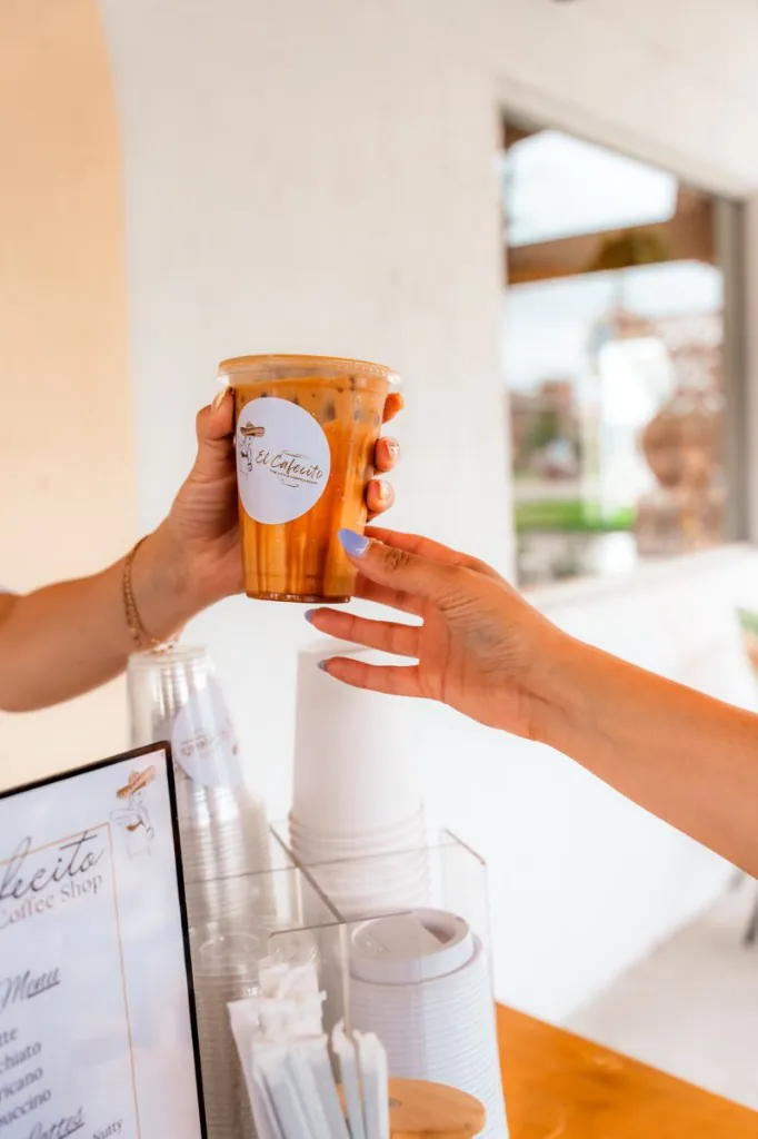 Mini coffee cart with churros for events