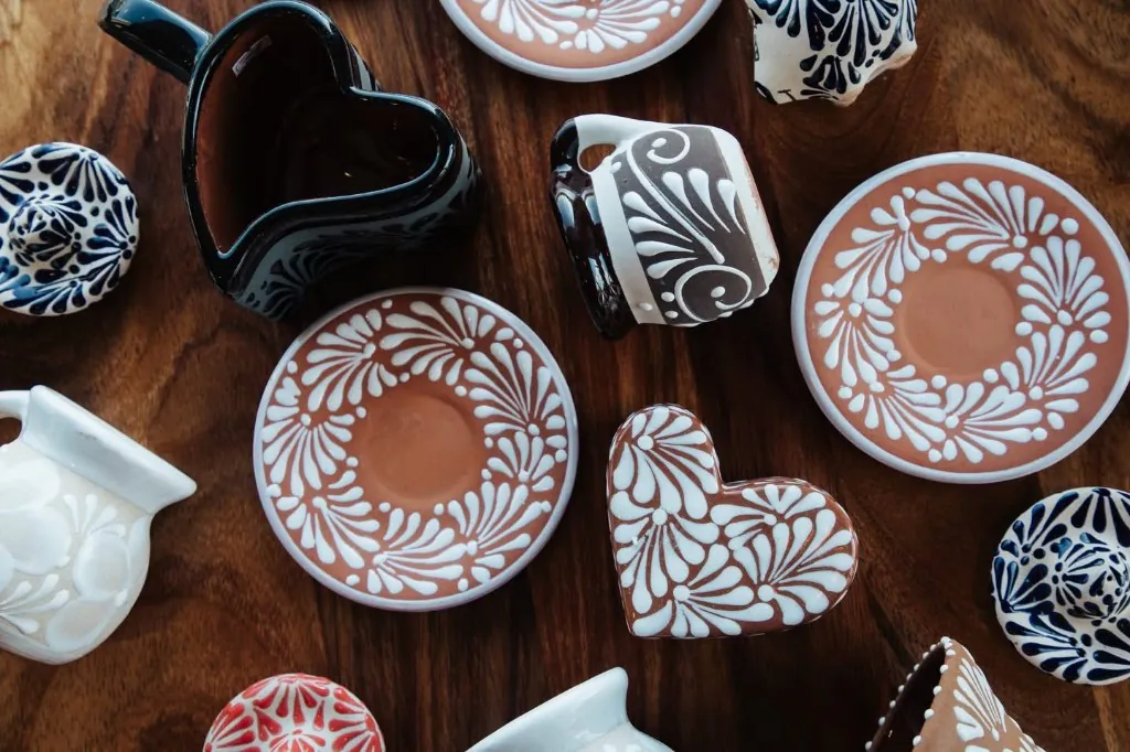 Traditional Mexican pottery and tableware
