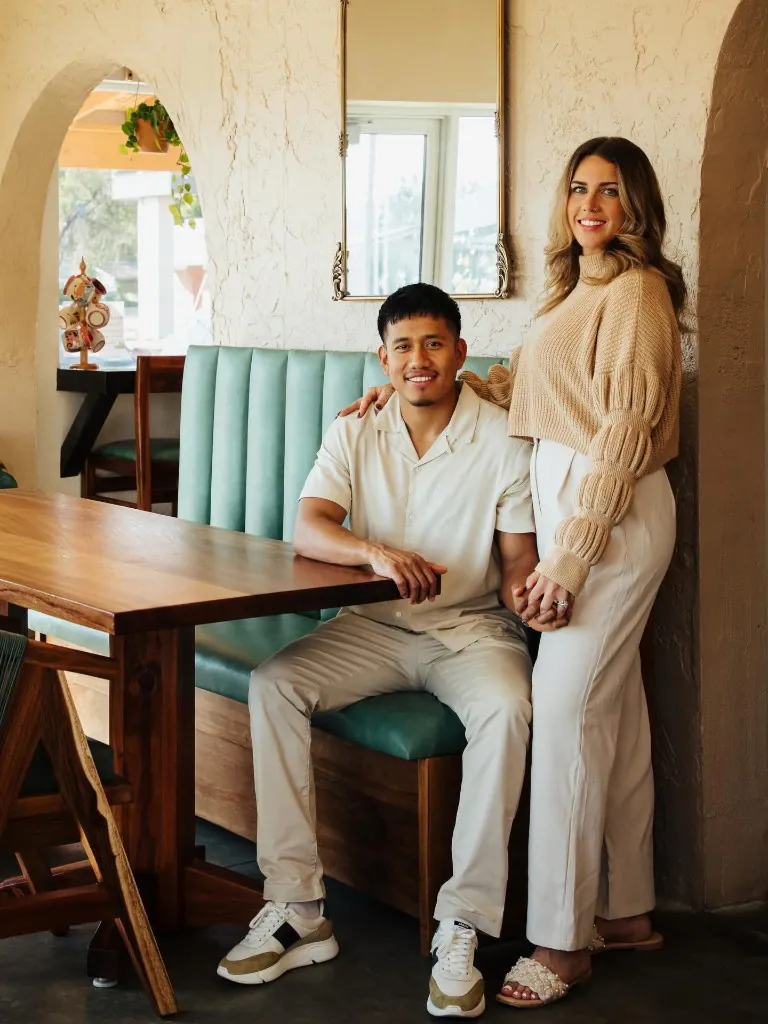 Shanie and Cristhian Valdez, owners of El Cafecito
